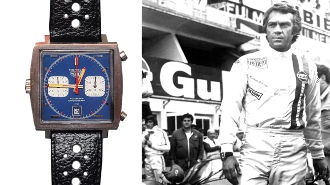 Montre TAG Heuer Monaco portée par Steve McQueen