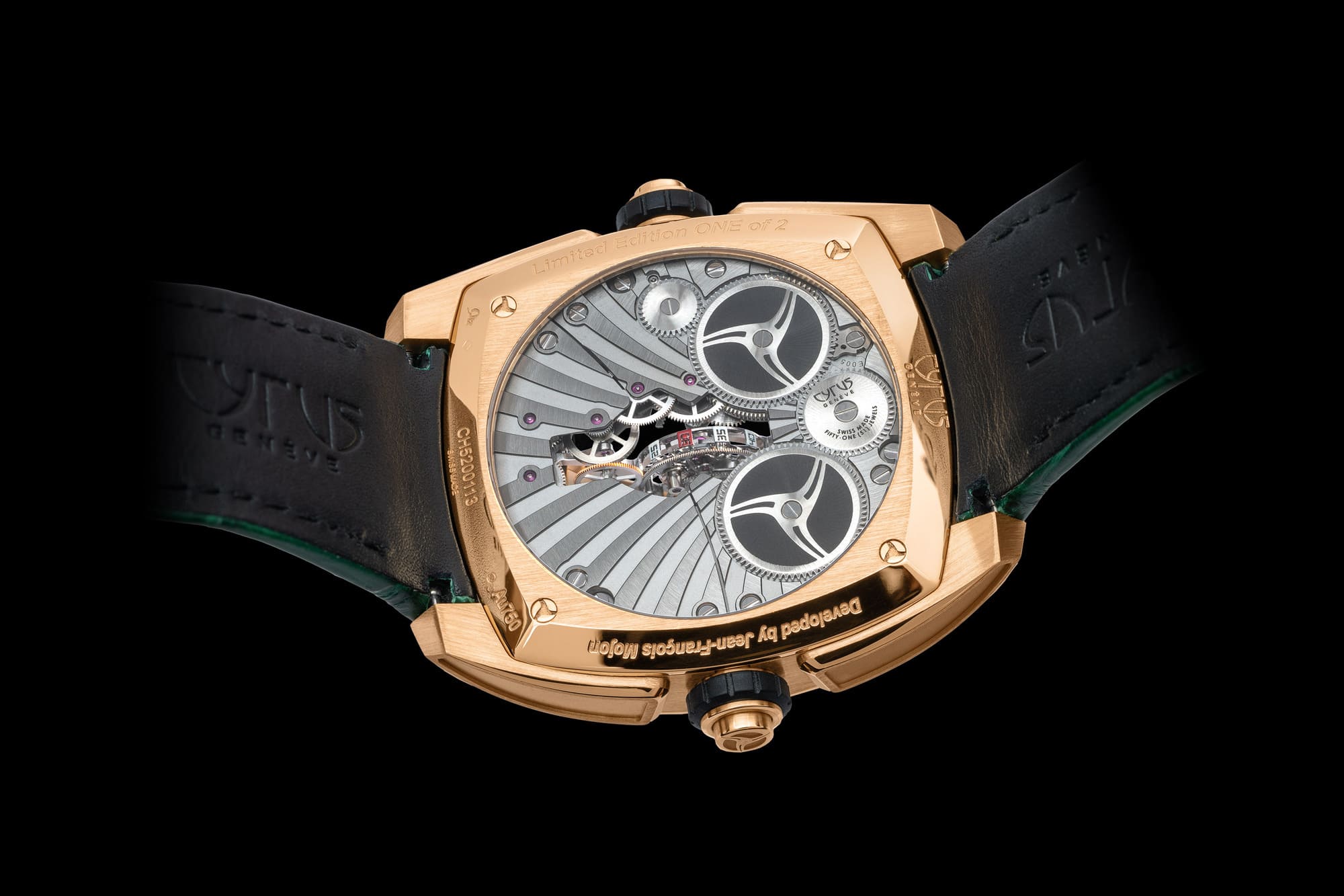 Watch Cyrus Genève Klepcys Vertical Skeleton Tourbillon Malachite